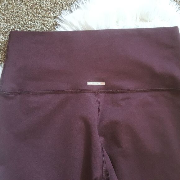 Aerie Ankle Tie Leggings Dark Purple Womens Size Medium - Picture 3 of 8